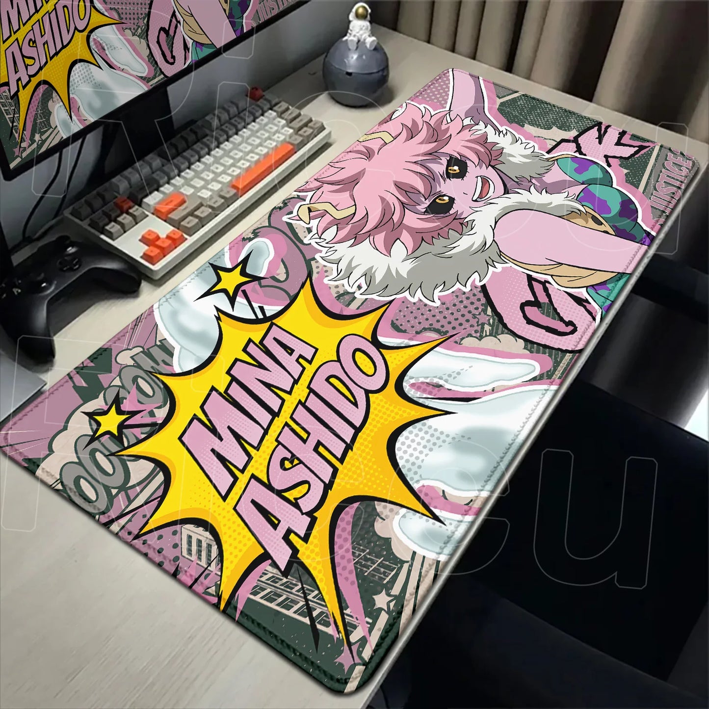 Japan Anime My Hero Academia Mousepad Bakugou Katsuki Large Lock Edge Keyboard Pad For Gamer Computer Desk Mats Anti-slip Rubber