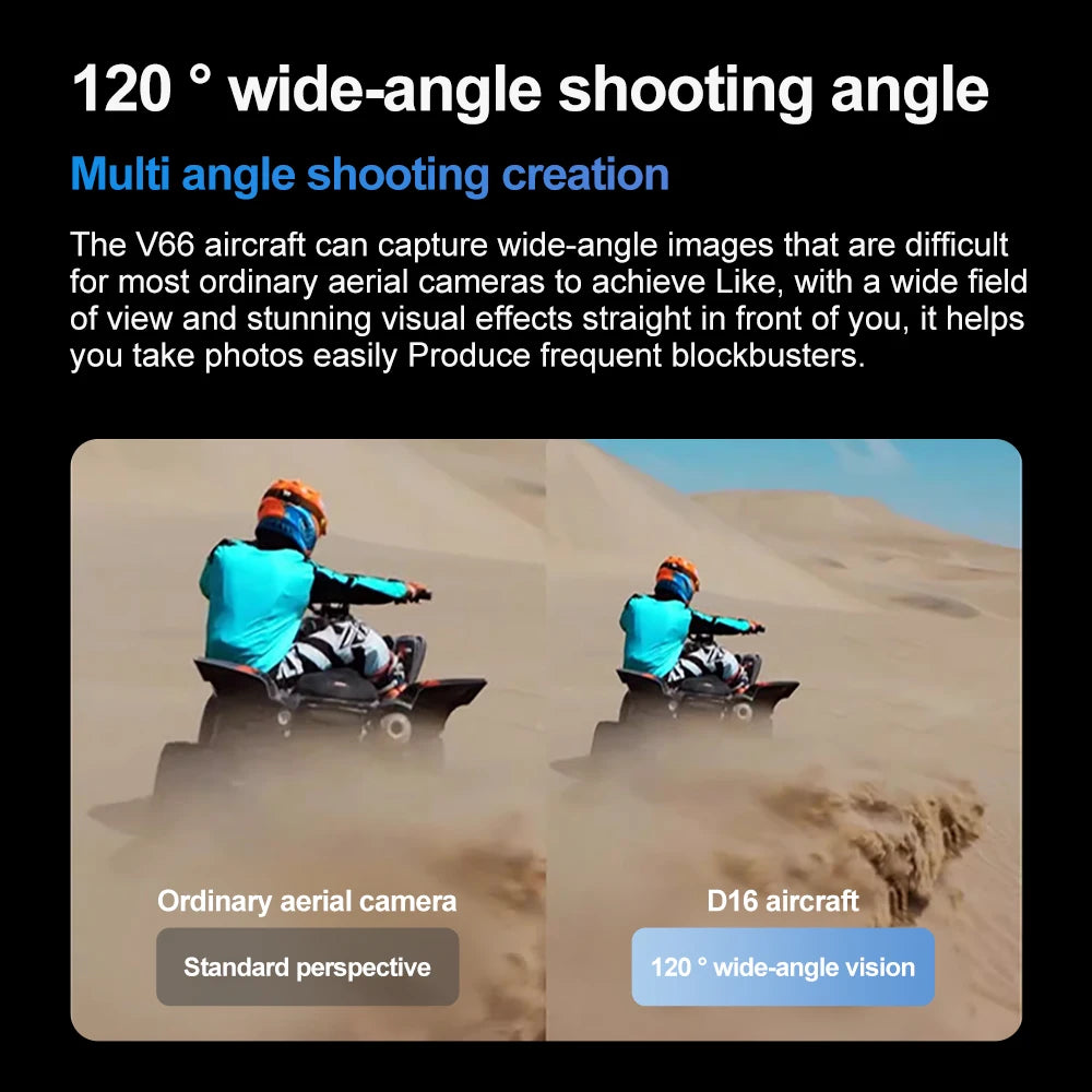 New V66 Mini Drone WIFI FPV Hover 4K Professional HD Camera Pocket Coloful Lights Dron Rc Plane Foldable RC Quadcopter Boy Toys