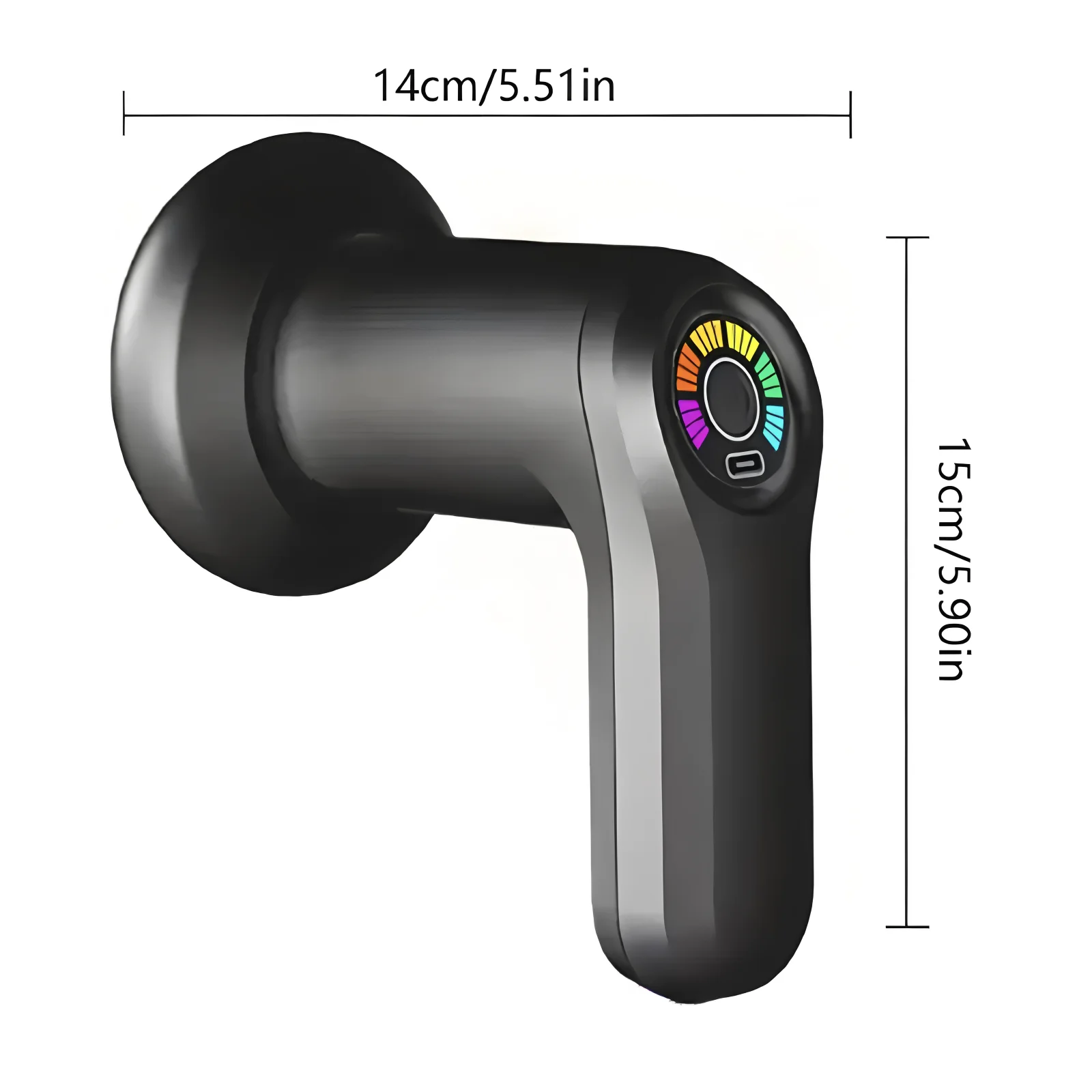 2025 Upgraded Full Body Anti-Cellulite Massager 5 Heads Portable - Fat Burning Fascia Gun for Neck/Waist/Shoulder