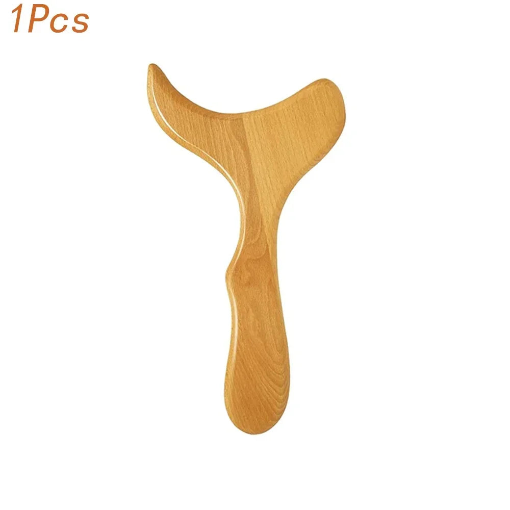 ZONGKUNG 1PCS Wooden Therapy Massage Sets Pain Relief Anti Cellulite Body Slimmling Gua Sha Back Massager Maderoterapia Corporal