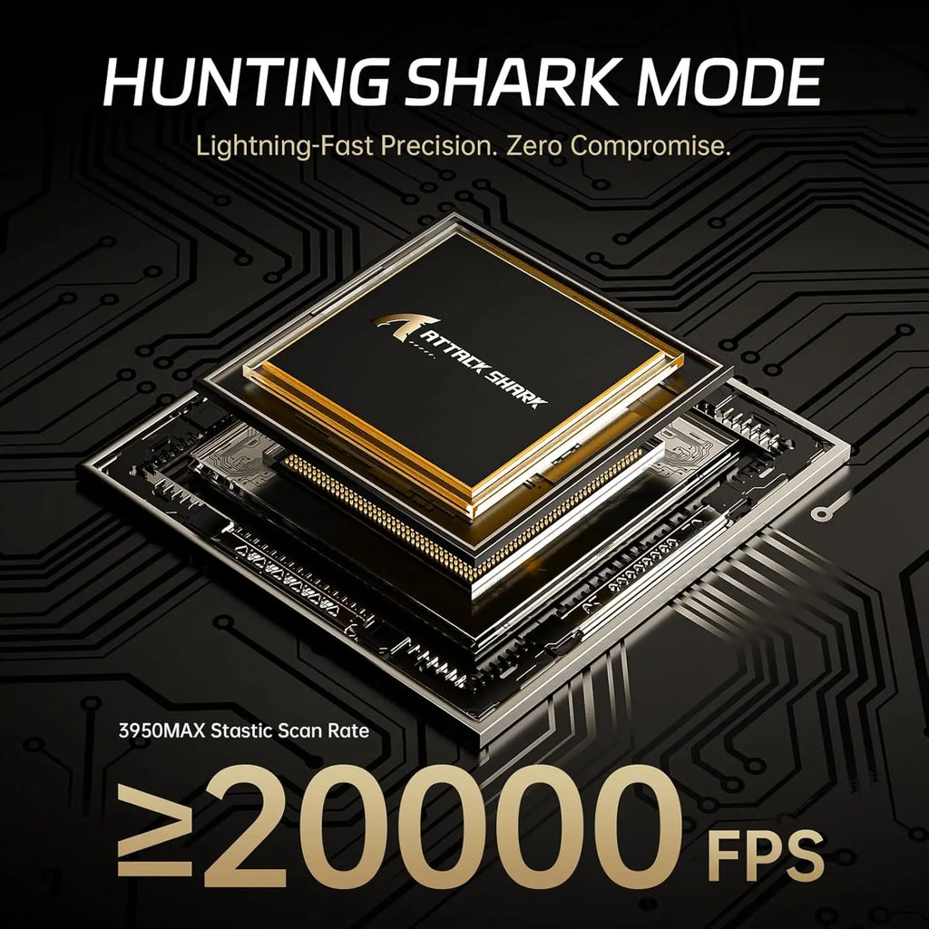 ATTACK SHARK R11 Ultra 8K Carbon Fiber Wireless Gaming Mouse with 42000 DPI-PAW3950 MAX Sensor-49g Lightweight,Nordic 52840 MCU