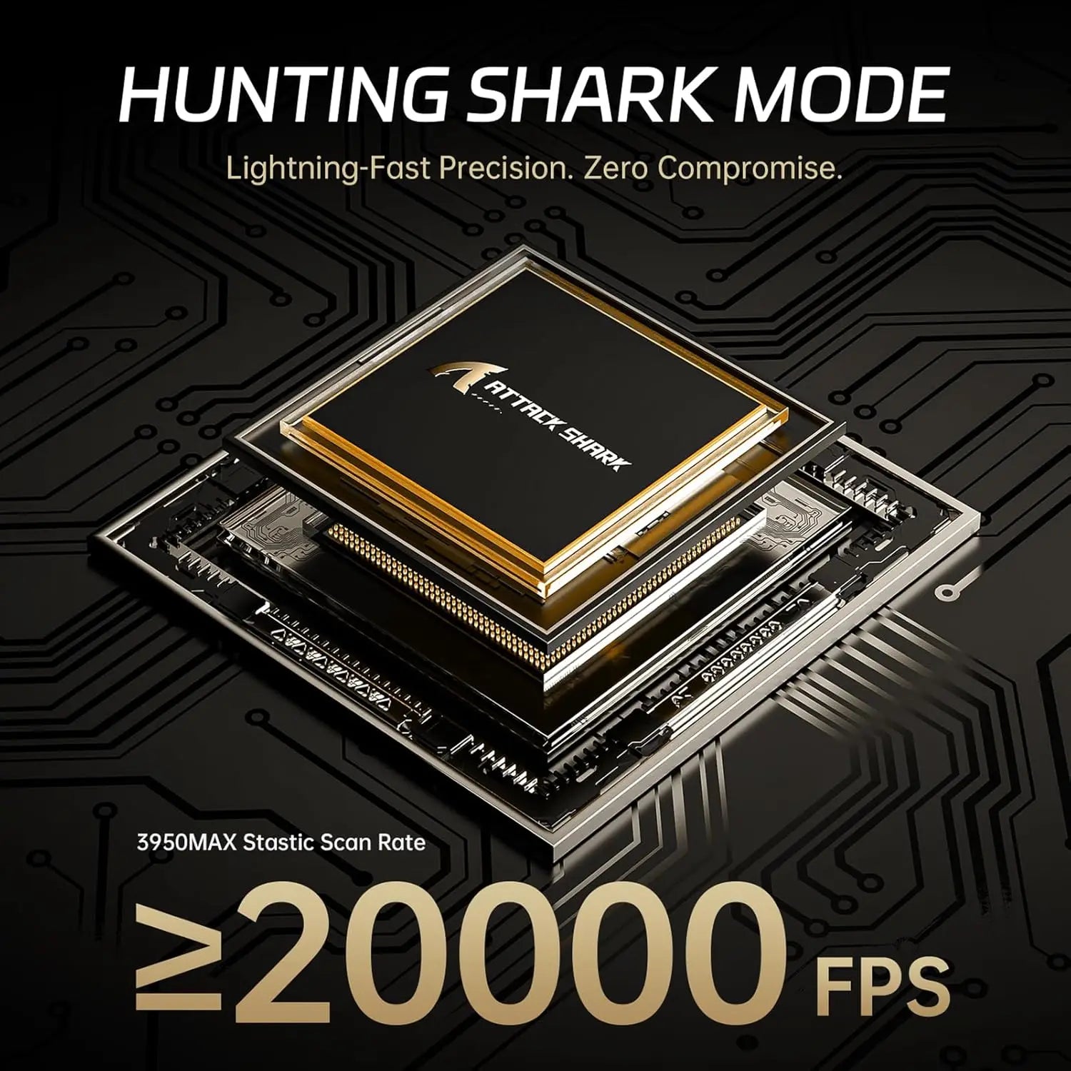 ATTACK SHARK R11 Ultra 8K Carbon Fiber Wireless Gaming Mouse with 42000 DPI-PAW3950 MAX Sensor-49g Lightweight,Nordic 52840 MCU