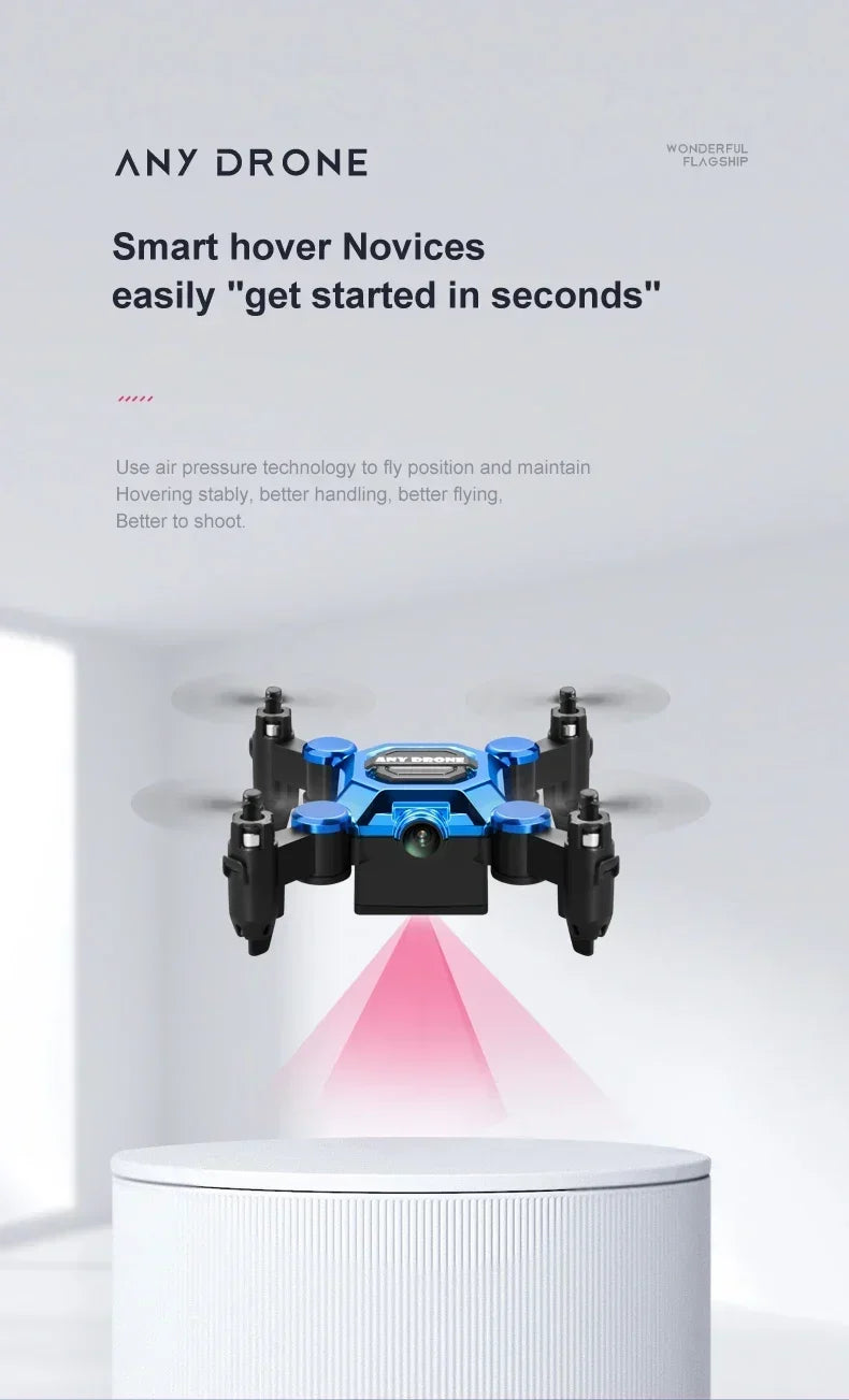 802 Mini Drone 4K 1080P HD Camera WiFi Fpv Air Pressure Altitude Hold Professional Foldable Quadcopter RC Drone Kid Toys GIft