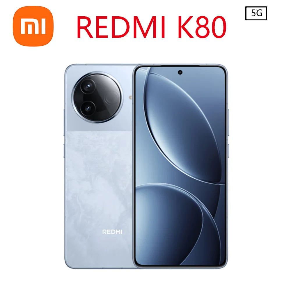 Brand New Xiaomi Redmi K80 5G Mobile phone Google Snapdragon 8 Gen 3 6.67 " 2K Display 50MP Camera 90W 6550mAh Xiaomi HyperOS 2