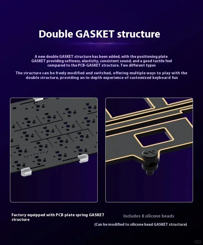 WEIKAV NUT65 Mechanical Keyboard Kits 68% Layout Aluminium Alloy Wireless Tri-Mode Custom Gaming Keyboard Kit PC E-Sports Gifts