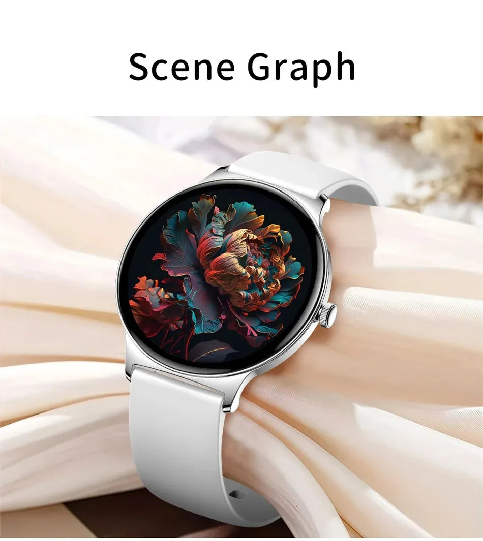 For Huawei New Ultra Slim AMOLED Smart Watch Women Screen Always Display Time Heart Rate BT Calling High-end Fashion Smartwatch