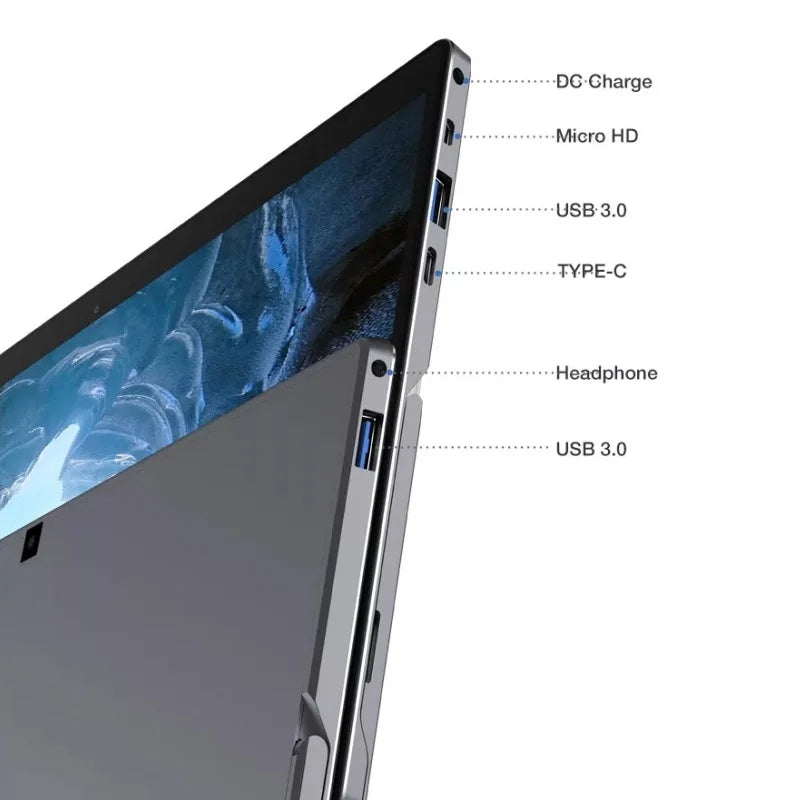64-bits 11.6” Windows 11 Type C Tablet 4GB/8GB RAM 64GB/512GB ROM Intel Celeron N3350/N4100 CPU 1920x1080IPS Screen WIFI HDMI