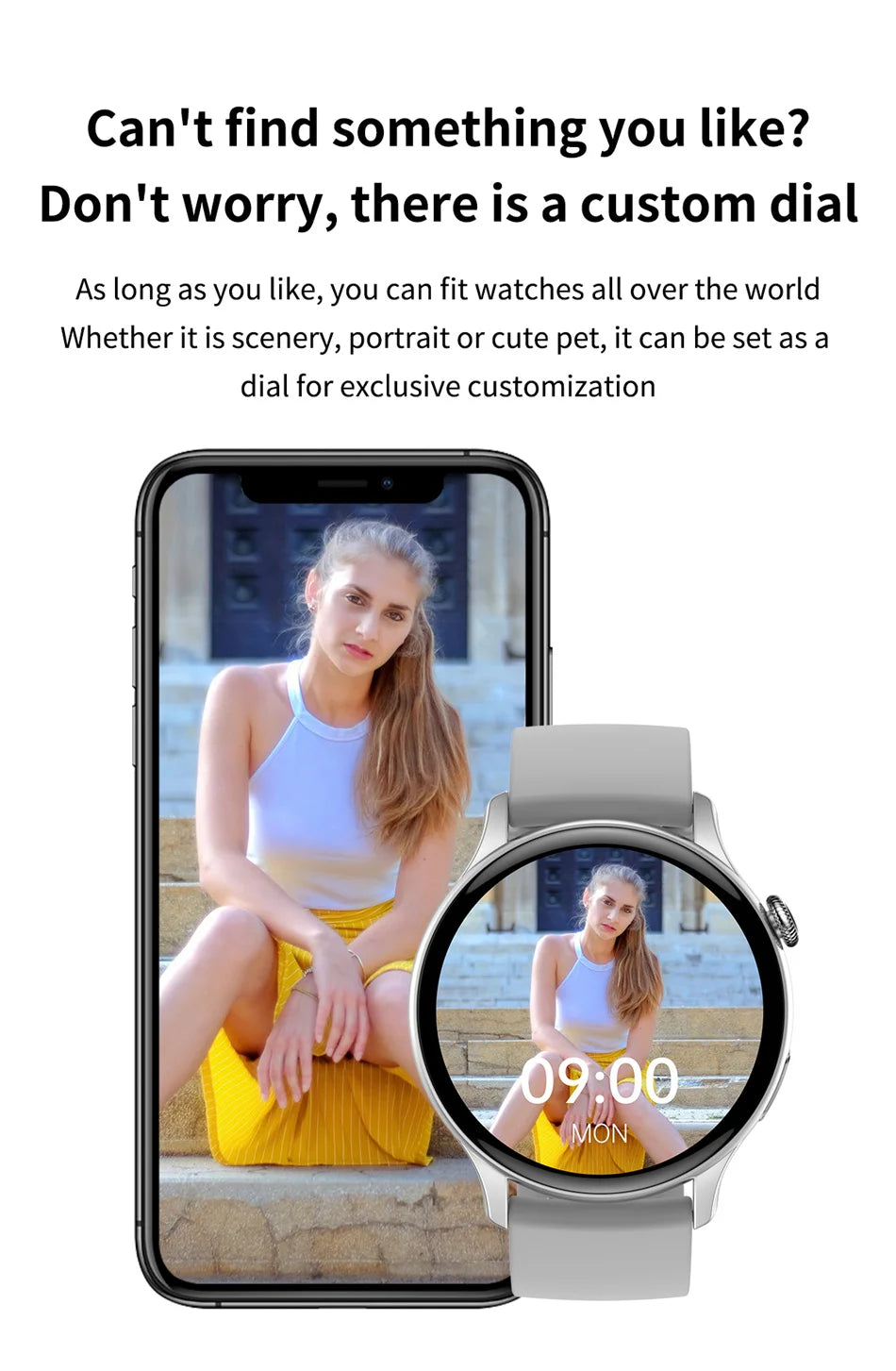 2025 Xiaomi New Real AMOLED HD Smartwatch Ladies Health Monitoring AI Voice Bluetooth Call Smart Watch
