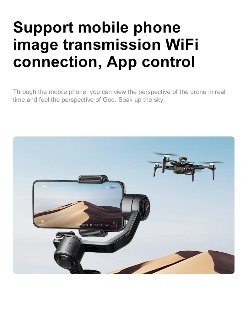 New D13 Drone 4K Professional Three HD Camera with Large Screen 5G WIFI FPV Dron Brushless Optical Flow Hover Folding Quadcopter