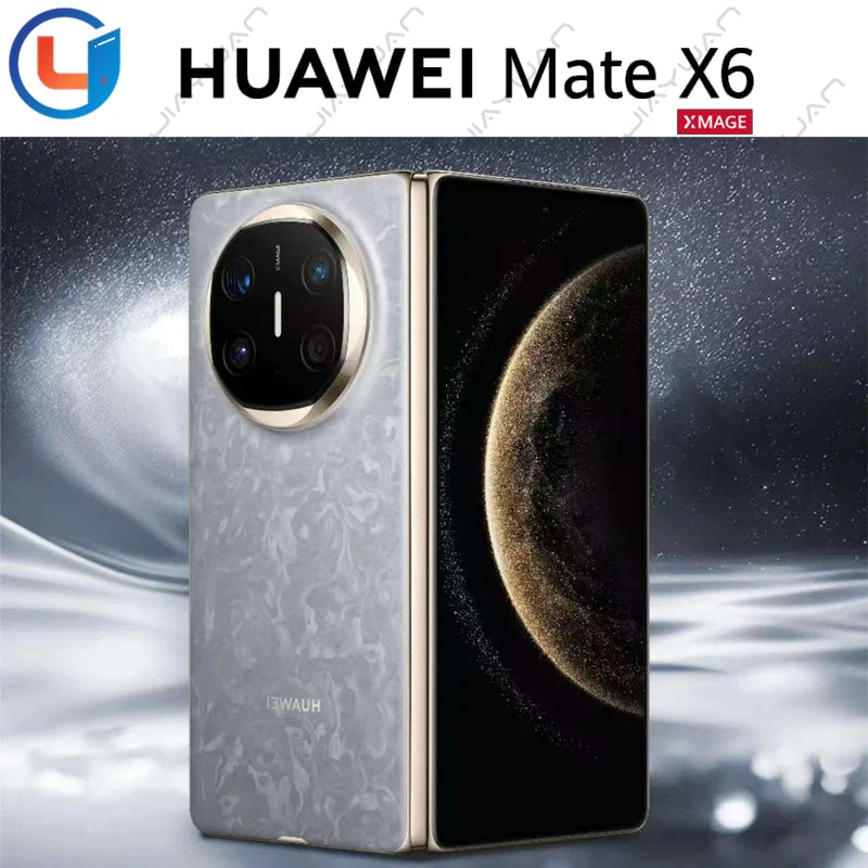 Original Huawei Mate X6 5G Foldable Phone 7.93 Inches Kunlun Glass 2 Folded Screen Kirin 9020 HarmonyOS 4.3 NFC Smartphone