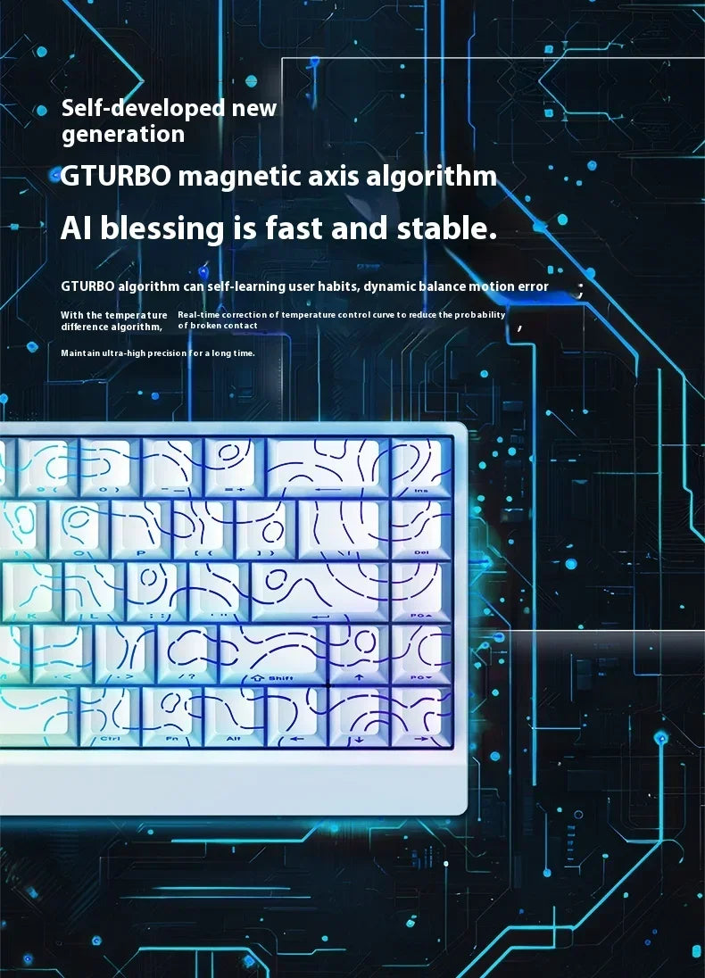 IROK Carotmas Mercury68 Max mars68 pro Mercury 68 Gaming Magnetic Mechanical Keyboard Rapid Trigge 0.001 8K Wired Gamer Keyboard