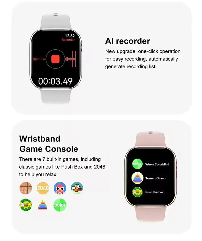 New 2025 Original For Apple Watch 10 Smart Watch Men Body Temperature Bluetooth Call NFC GPS Sports Women SmartWatch for Apple