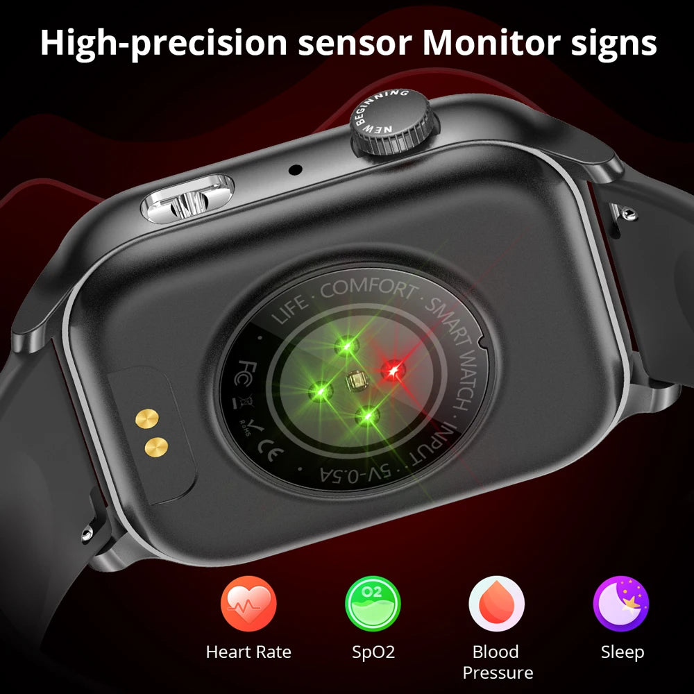 COLMI P78 AMOLED Smartwatch 1.95'' Display with Flashlight & Voice Calling 100+ Sports Mode Health Monitor Men Women Smart Watch