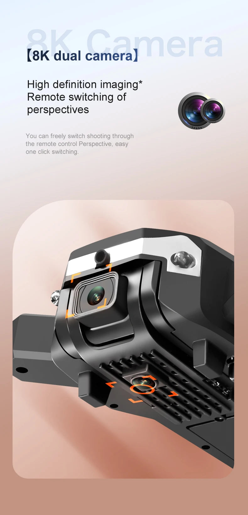 Xiaomi S6 pro Drone Aerial 8K HD Professional Foldable Obstacle Avoidance Quadcopter Dual Camera GPS WIFI RC UAV Christmas Gifts