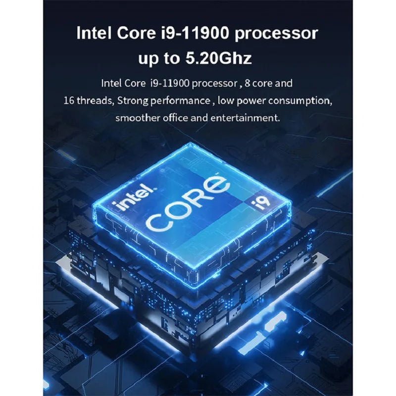 12th Gen Mini PC Gamer Intel I7 1265u I5 1235U 10 Core 12 Threads 2*DDR4 M.2 NVME SSD HD Win11 Office Mini Computer WiFi6