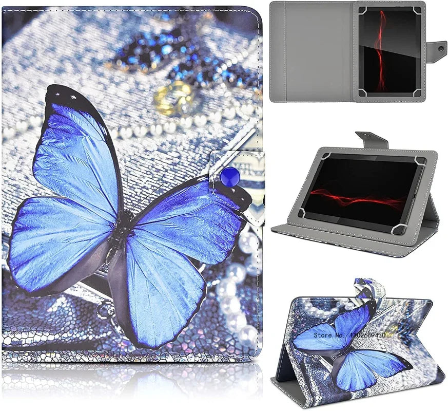 Universal 7"8"10.1"Tablet Case,8inch 10inch Tablet Cover,Folio Leather Stand Shell Case for 7-10.5 inch Android/iOS/Windows Capa