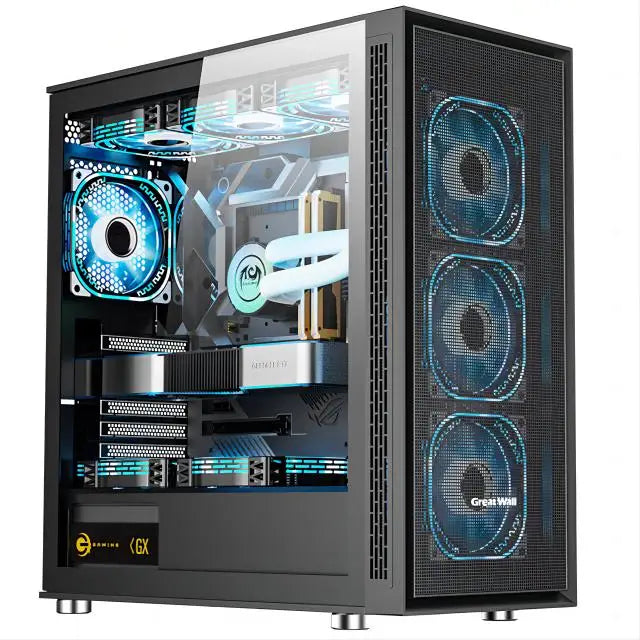 High-End 9800X3D Panoramic Gaming Desktop PC RTX5080 2TB NVMe M.2 SSD Win 10