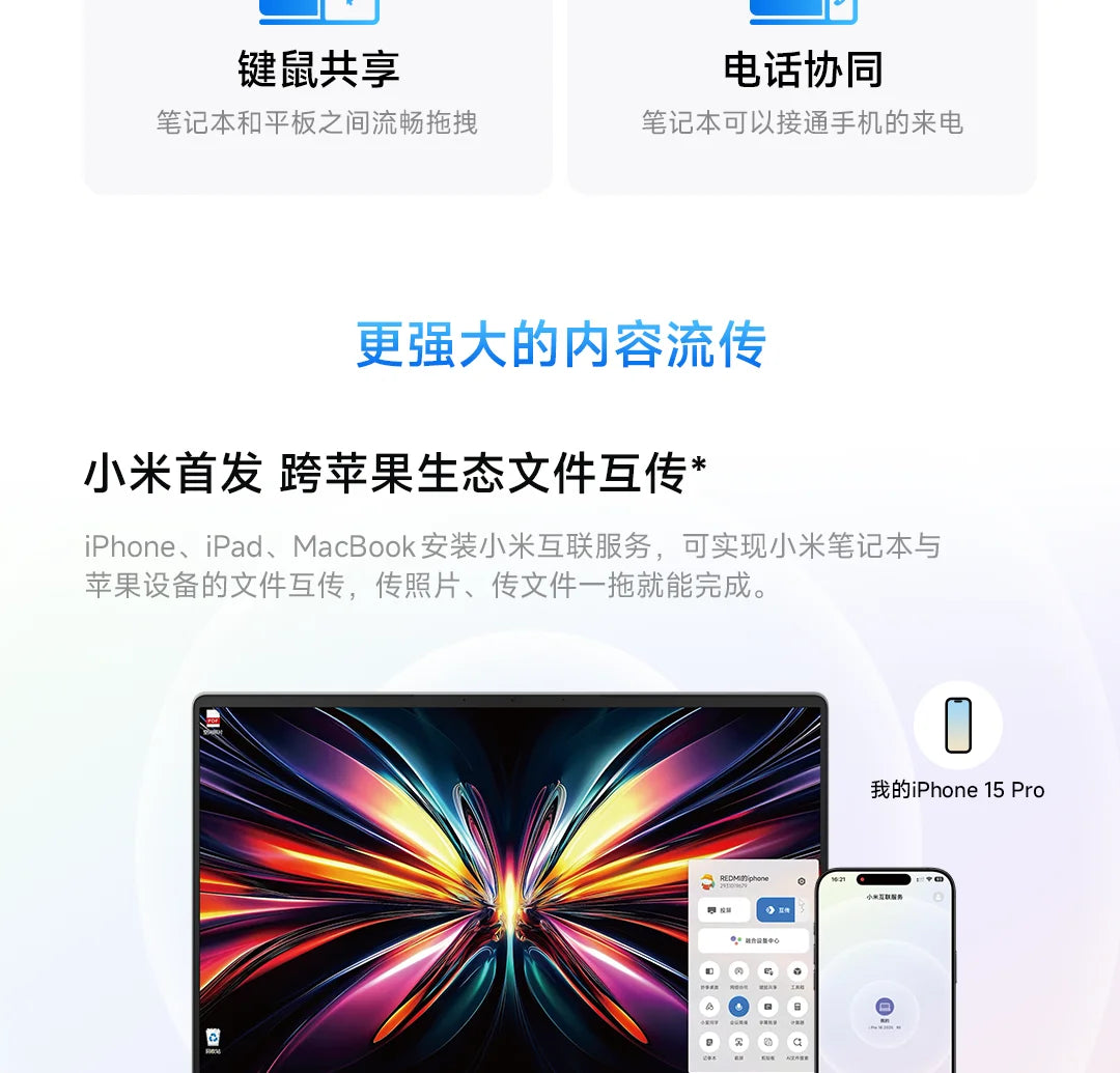2025 Xiaomi Redmi Book Pro 16 Laptop Intel Core Ultra 7 255H/Ultra 5 225H 32G DDR5+ 1T SSD 3.1K 165Hz Office Ultrabook Notebook