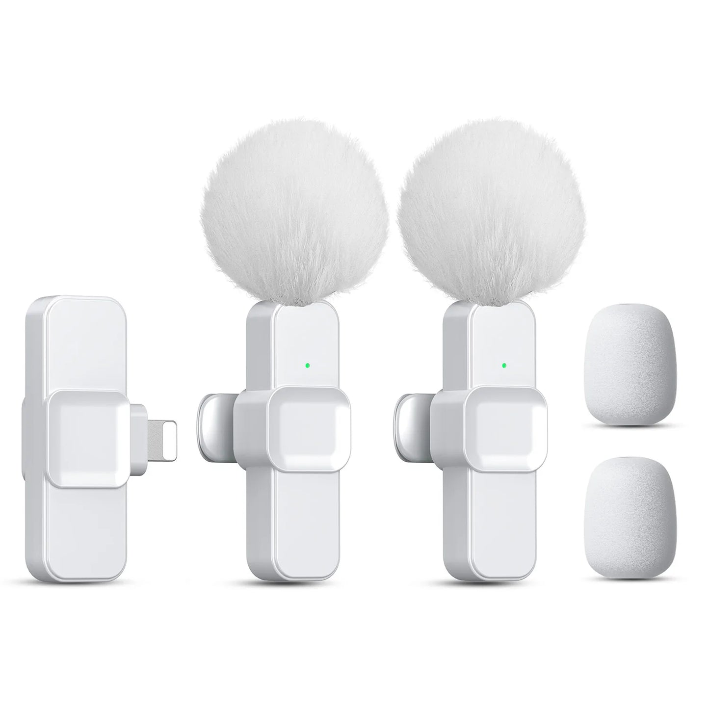 SNZIYAG K10 Wireless Lavalier Microphone Portable Audio Video Recording Mini Microphone for iPhone Android PC Live Gaming Phone