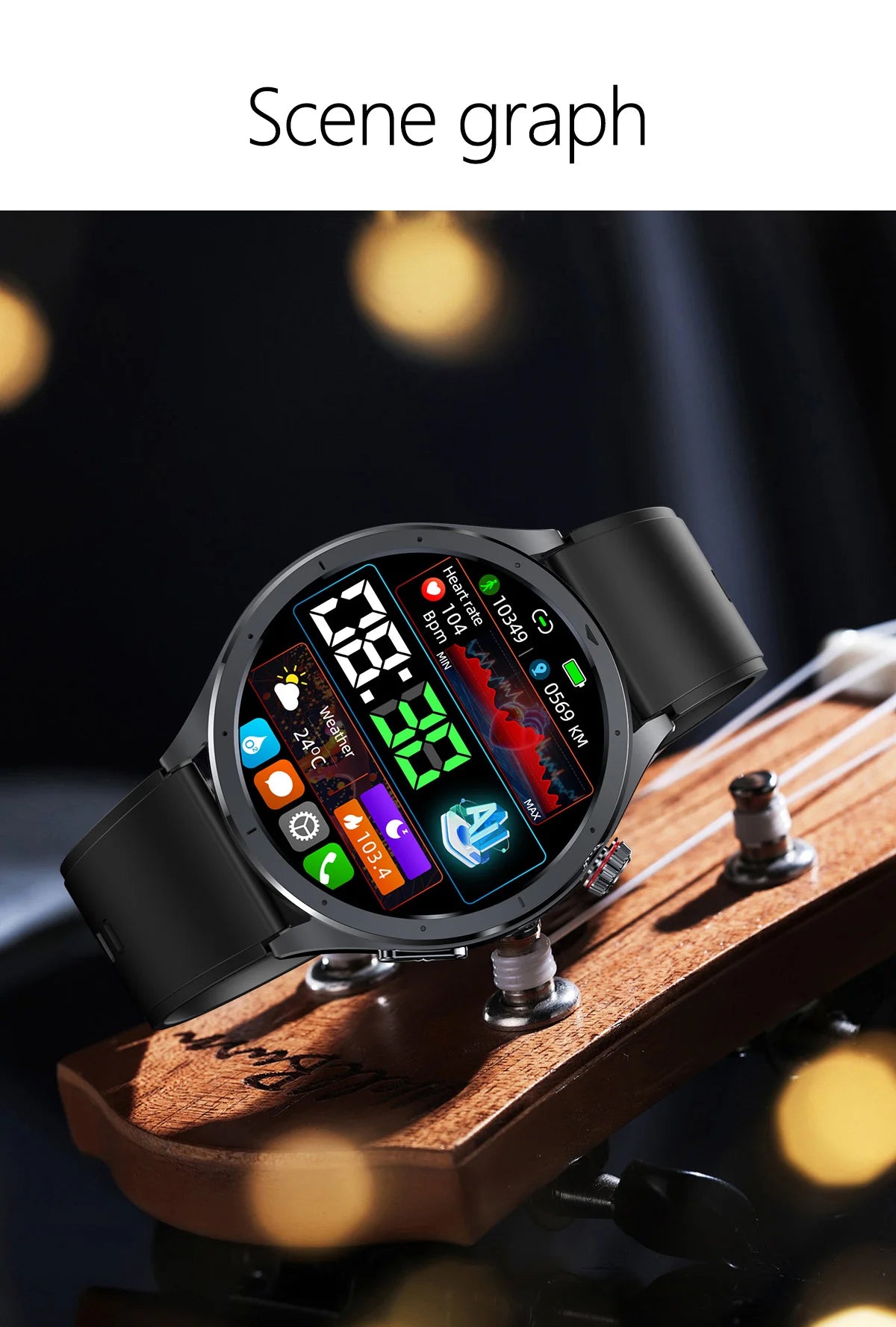 2025 New Body Fat Analysis Health Smart Watch ECG+PPG Uric Acid Blood Pressure Blood Oxygen Clock Call Smart Watch For Men Women