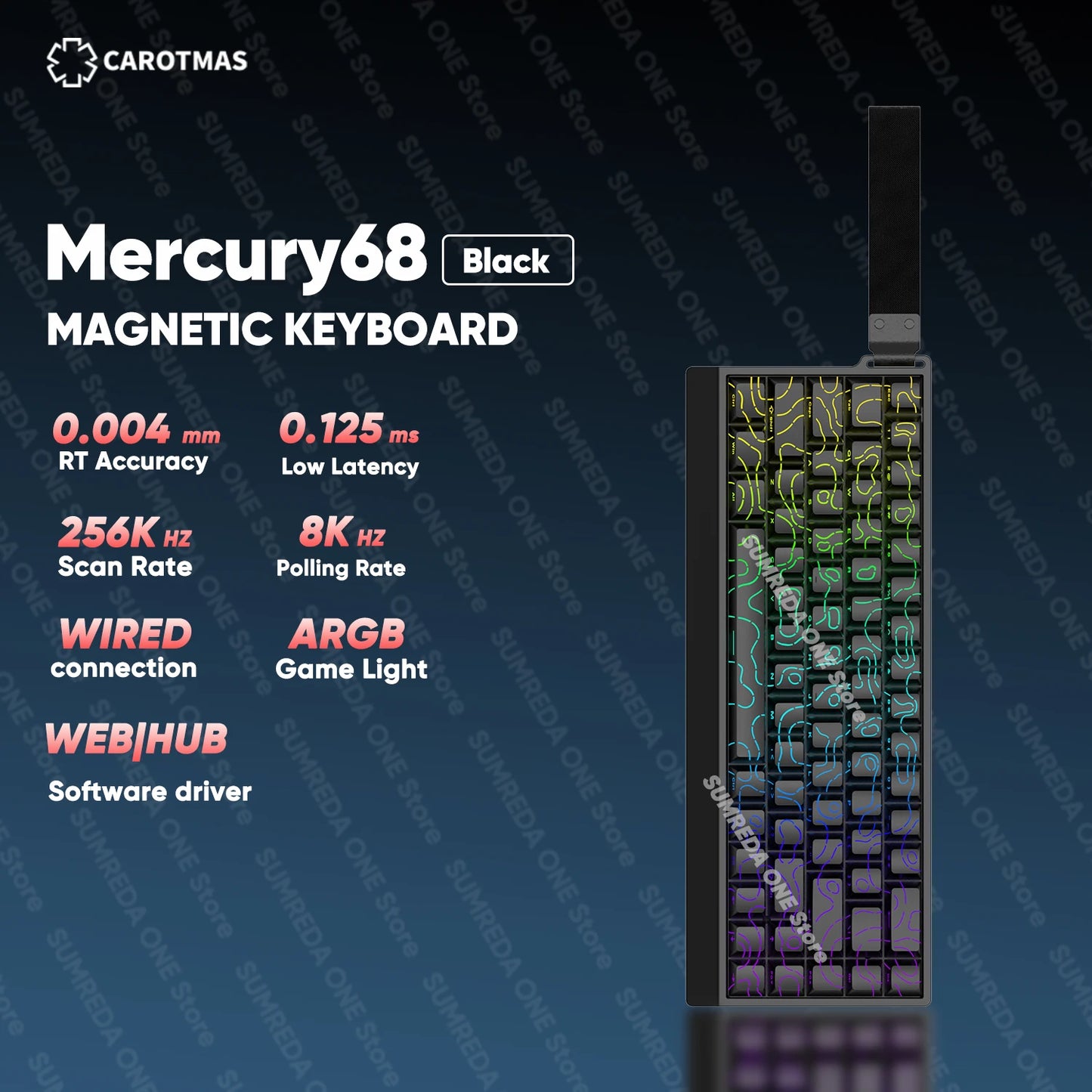 IROK Carotmas Mercury68 Max mars68 pro Mercury 68 Gaming Magnetic Mechanical Keyboard Rapid Trigge 0.001 8K Wired Gamer Keyboard