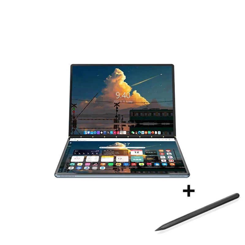 GLF-S2 10.9+10.95 Inch Dual Screen Laptop Intel i3 1215U N100 Touchscreen Notebook WIFI 6 180° flip Win11 Laptop Tablet Computer