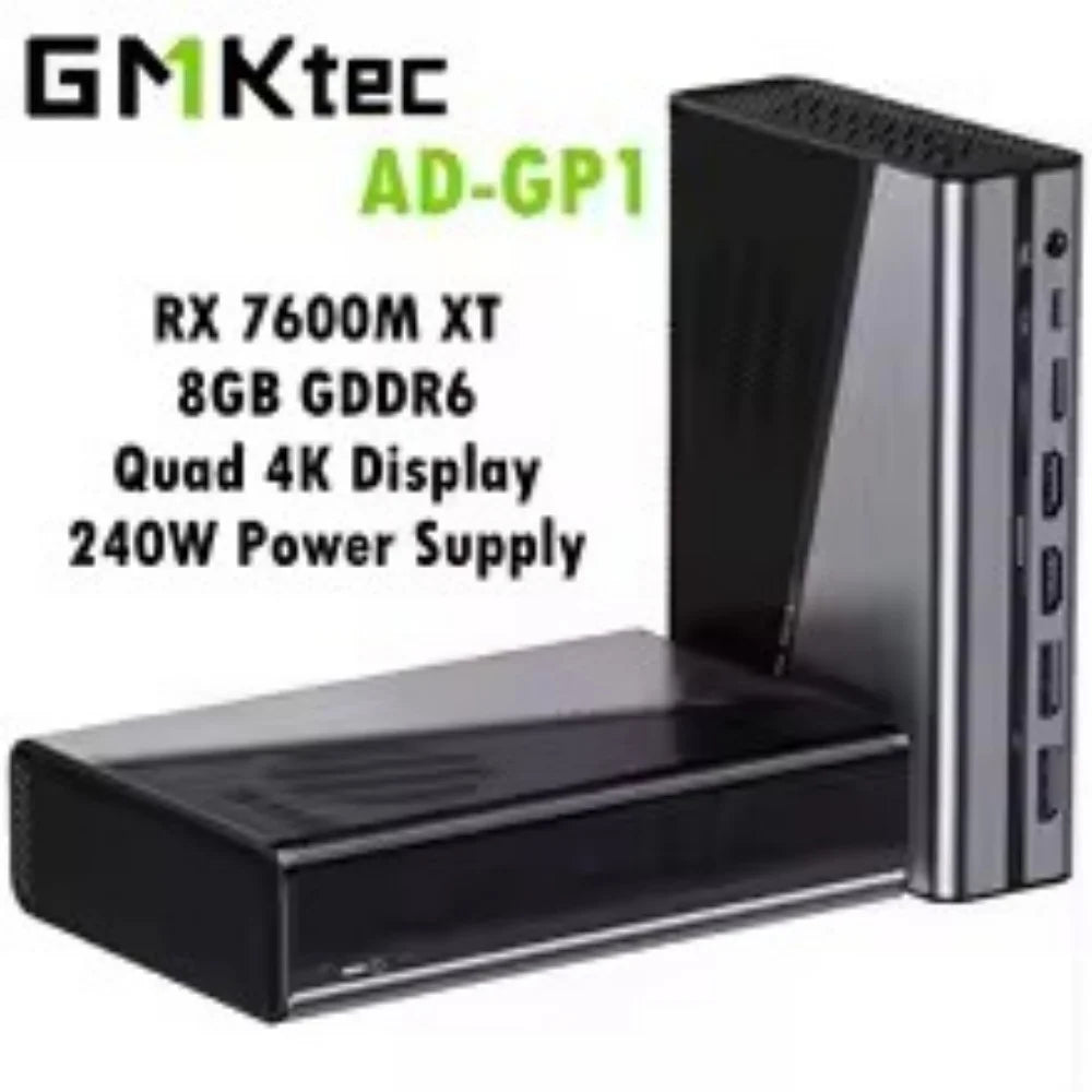 GMKtec AD-GP1 Graphics Card RX 7600M XT 8GB GDDR6 HDMI2.1 DP2.0 Oculink PCIE4.0 USB4.0 Quid 4K Display For Computer Esports Game