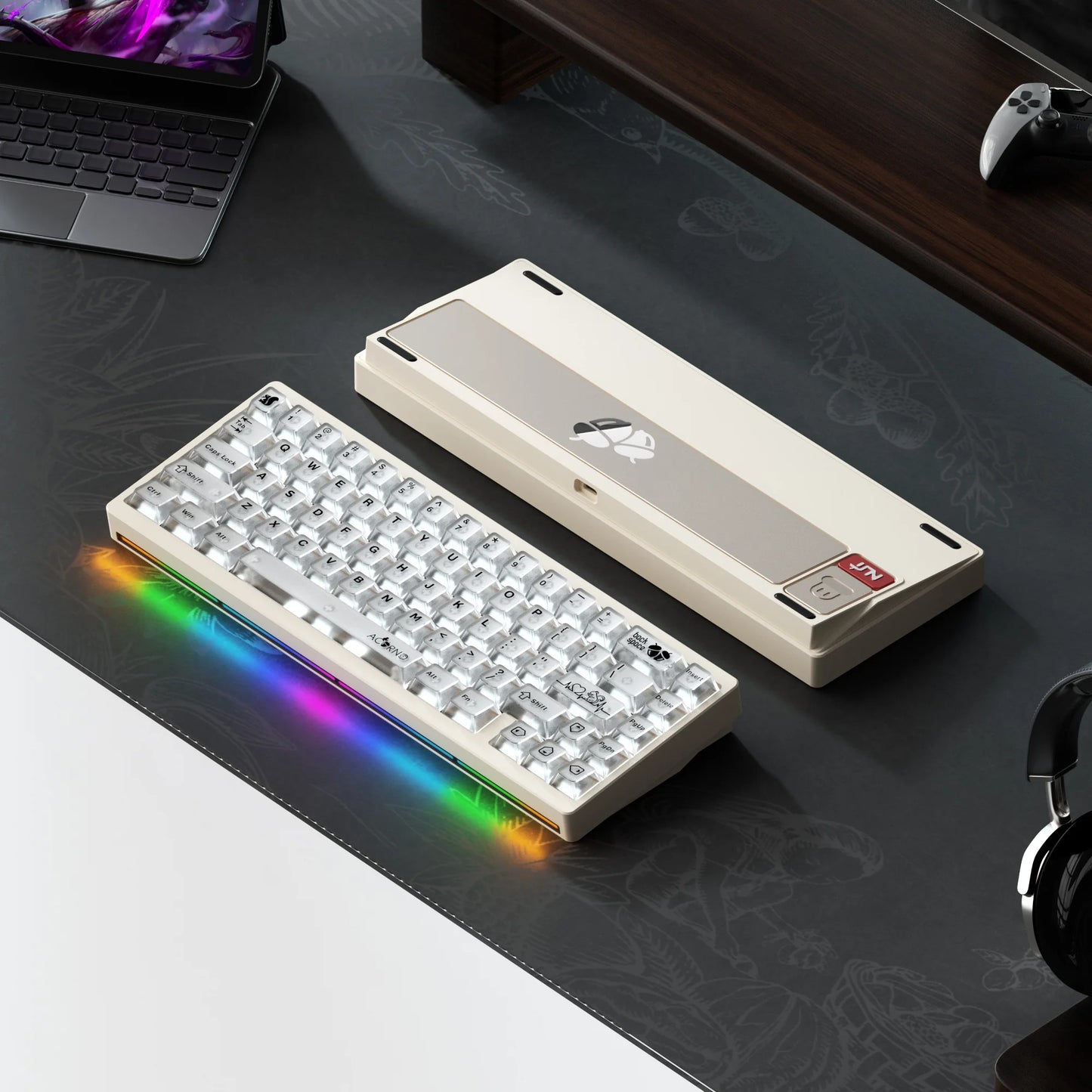 Lucky65 V2 NUT65 Sugar65 Weikav Lucky 65keys Mechanical Keyboard Aluminum 3-Mode Rgb Hot Swappable Custom Wired Gaming Keyboard