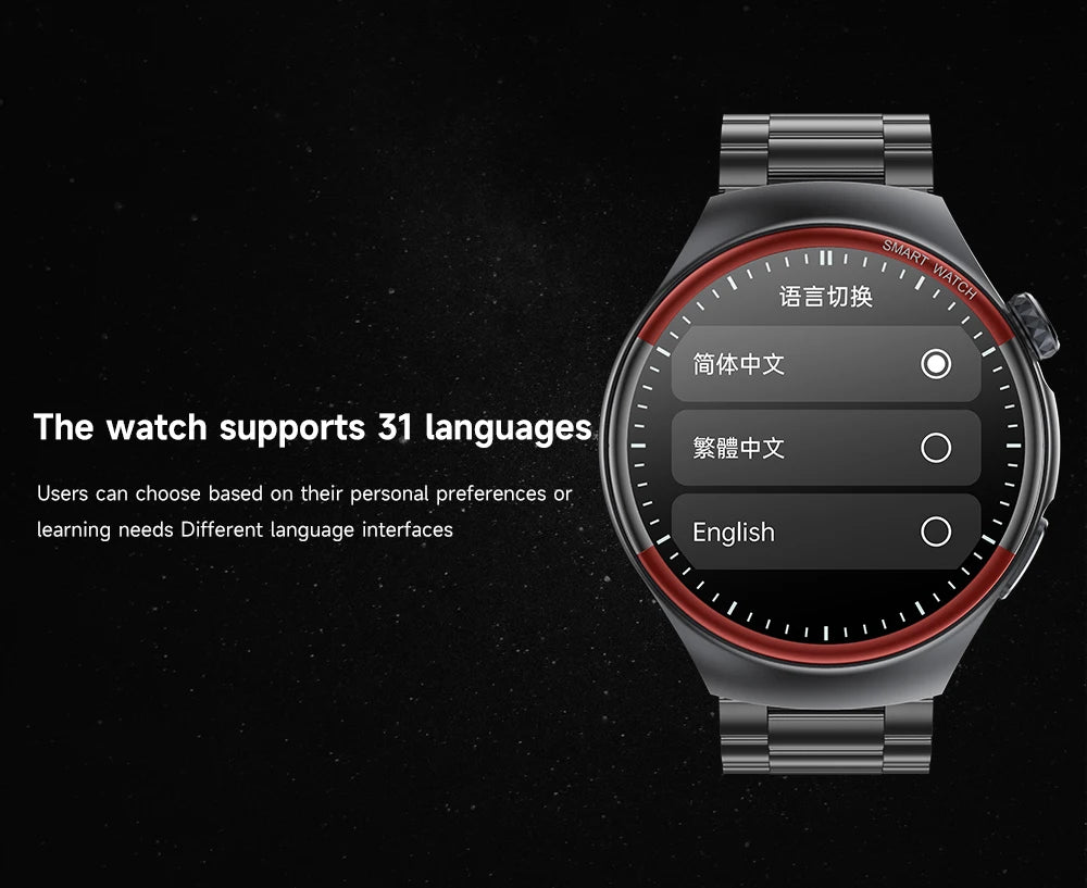 Medical Grade Non invasive Blood Glucose HRV Detection Smart Watch NFC HD Bluetooth call Smart watch Man Woman