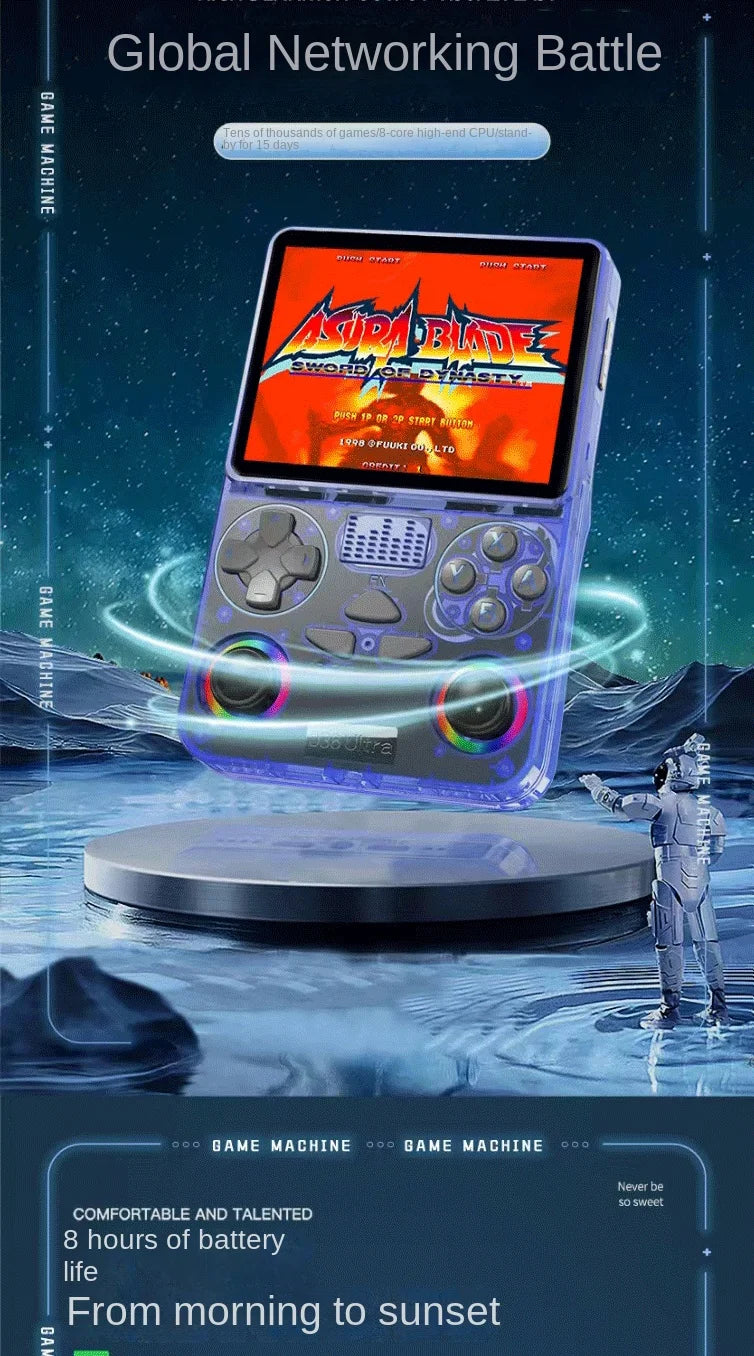 Portable Android Handheld Game Console Support Global Online PVP Play PSP & Nostalgic Retro Arcade Games