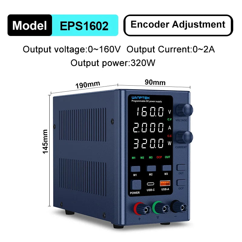 Wanptek Laboratory Power Supply Adjustable 30V 60V 120V For Phone Repair Regulated Lab Bench DC Power Supplies