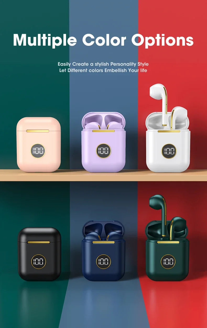 j18 NEW Upgrade Bluetooth 5.1 Earphone Wireless Headphone Stereo Earbuds Headset With Charging Box Microphone For xiaomi iphone