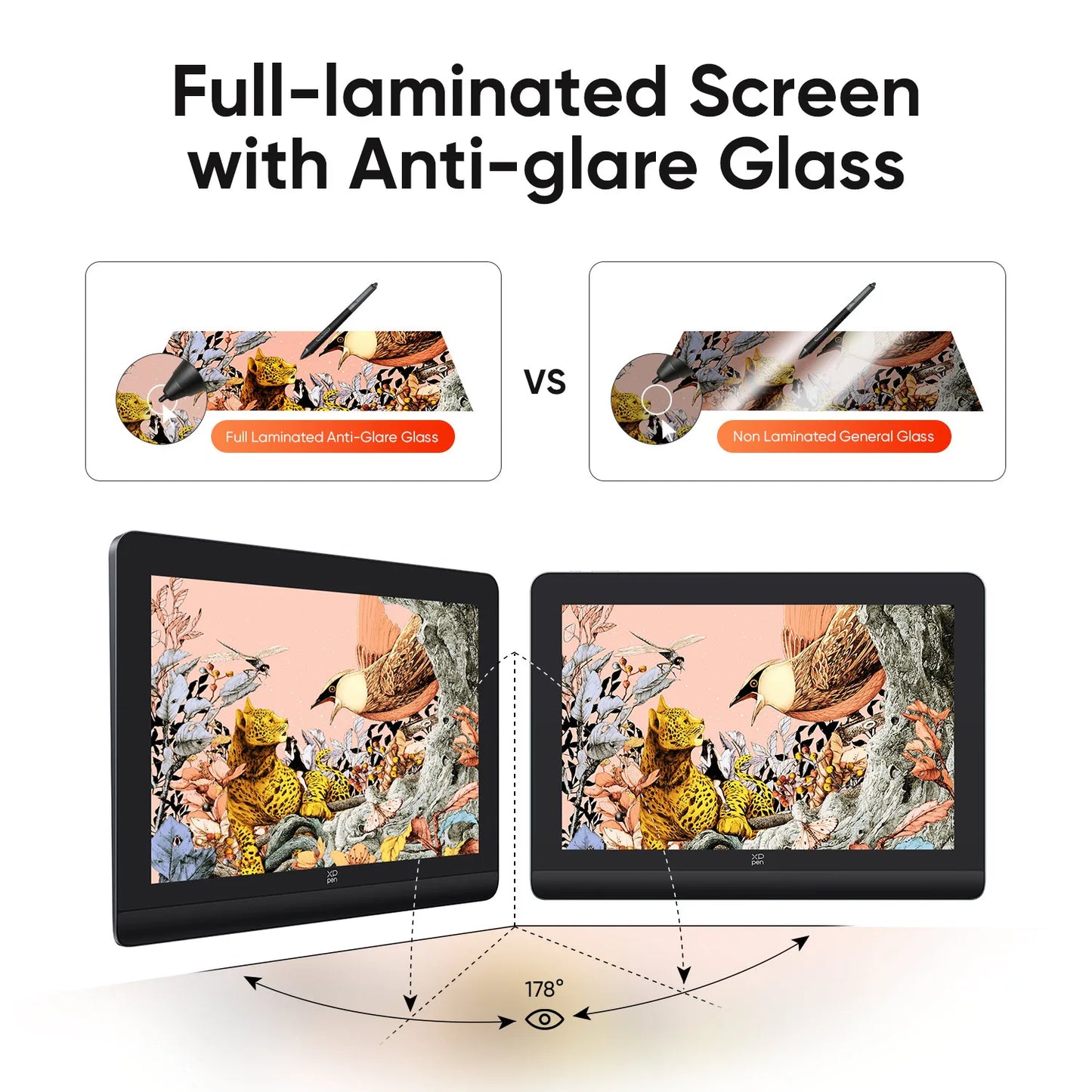 XPPen Artist Pro 16 (Gen 2) Graphics Tablet Monitor 16-inch Drawing Display 16K Pressure Levels 2.5K Resolution Windows Android