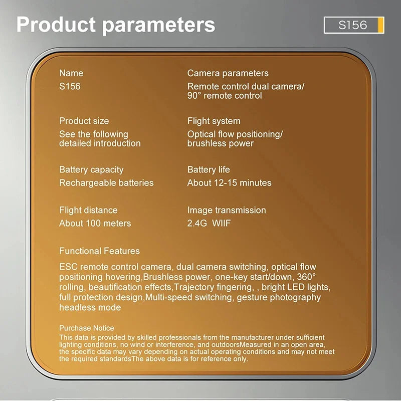 Xiaomi S156 Drone GPS 8K Professional HD 360° Dual Camera Screen Remote Control  Brushless Motors Obstacle Avoidance Quadcopter