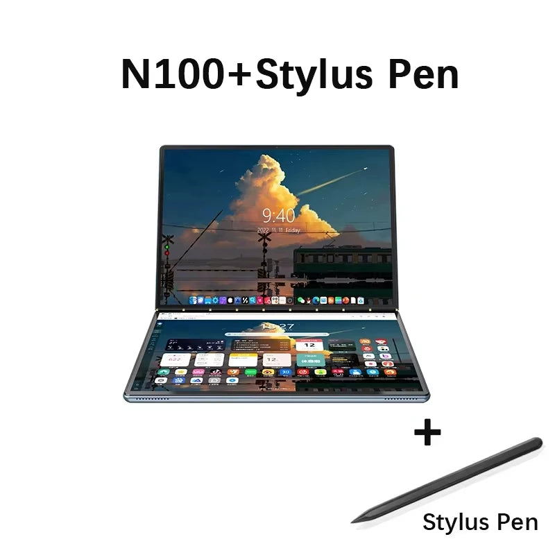 GLF-S2 10.9+10.95 Inch Dual Screen Laptop Intel i3 1215U N100 Touchscreen Notebook WIFI 6 180° flip Win11 Laptop Tablet Computer