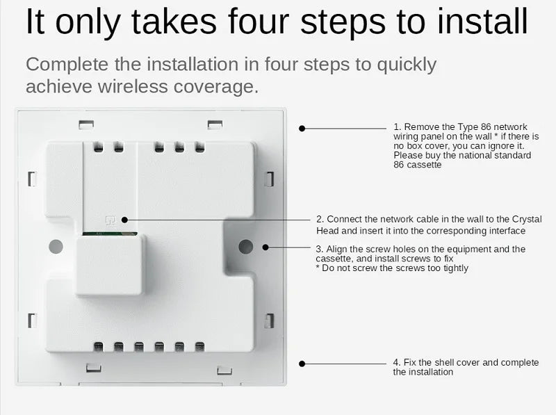 3571Mbps in Wall AP WiFi7 project Indoor AP 802.11be Access Point 2.4GHz 689M 5GHz 2882M, BE3600 WiFi 7 Panel AP, 2.5G RJ45 Port