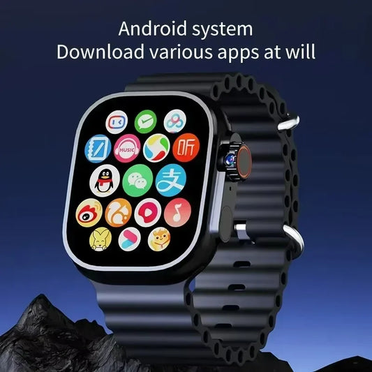 DW100 Pro 2.29-inch Amoled Smartwatch GPS WIFI With Fingerprint Screen Unlock 8MP Function Rotating Camera High-end