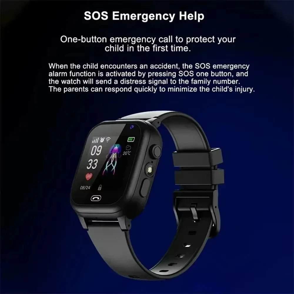 Xiaomi MIJIA Kids 4G Smart Watch Sim Card Call SOS GPS Location Child SmartWatch Camera Waterproof Watch For Boys Girls Present