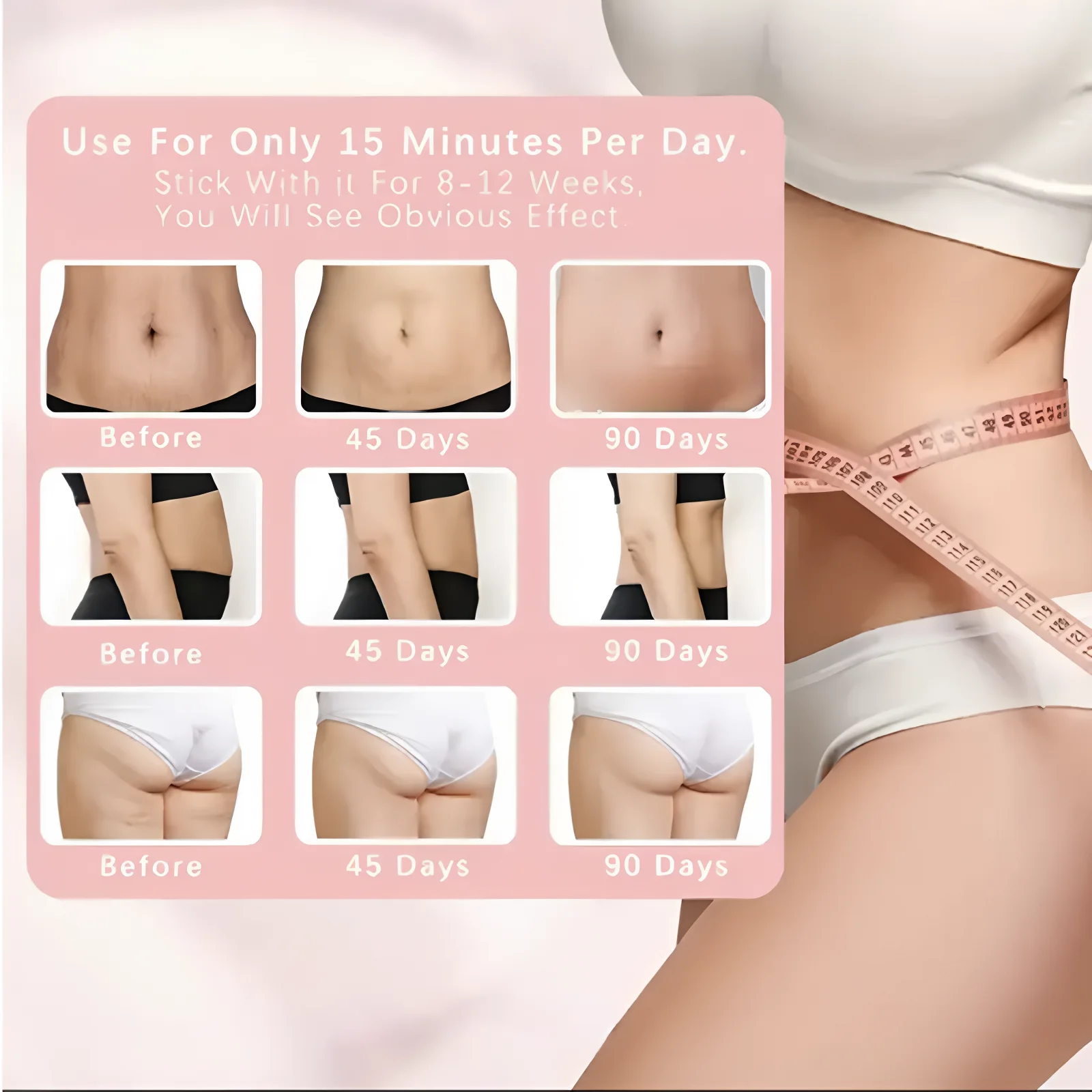 2025 Upgraded Full Body Anti-Cellulite Massager 5 Heads Portable - Fat Burning Fascia Gun for Neck/Waist/Shoulder