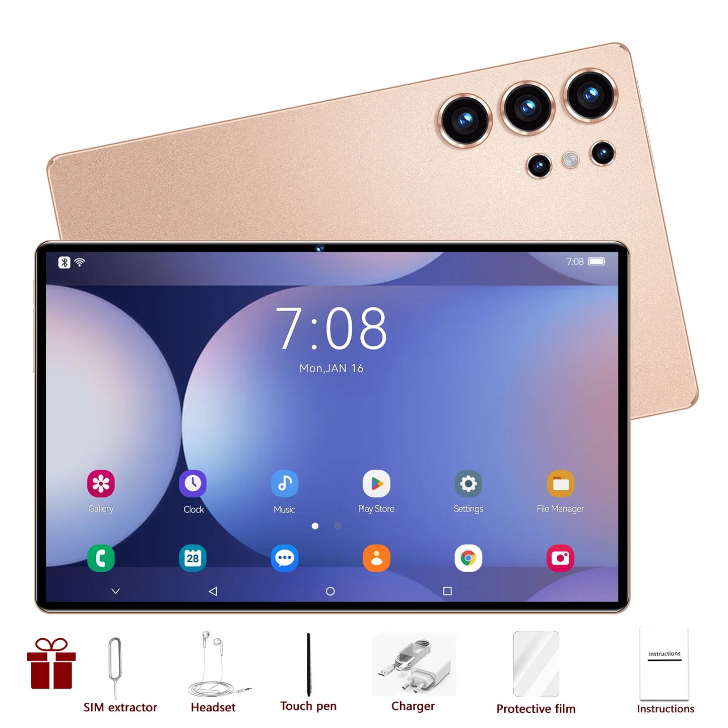 2025 S25 UItra Tablet 22GB+2T Tablet PC Android 15 Snapdragon 8 Gen3 Tablette Original Global Version 5G Dual SIM Card WiFi