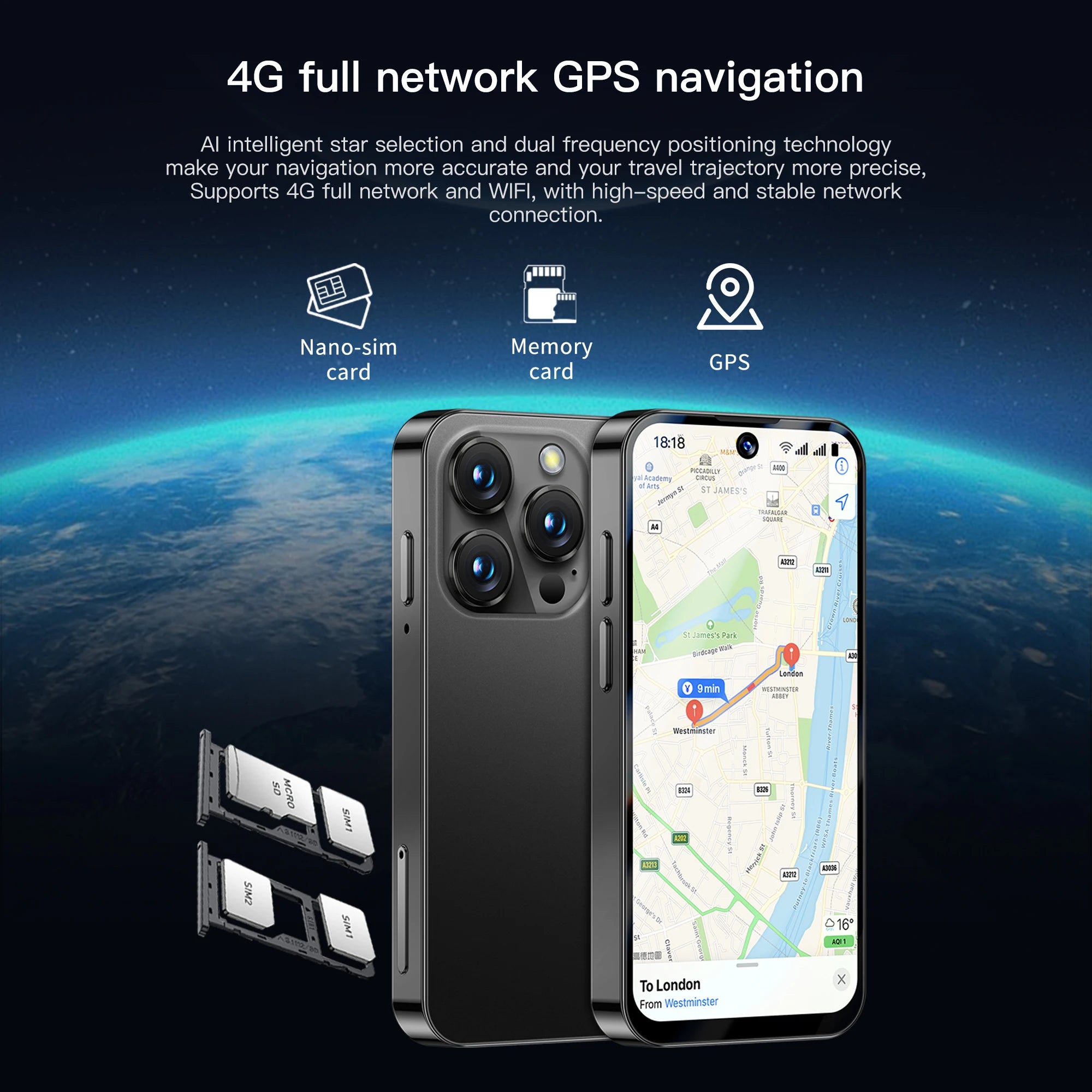 SERVO 19PRO 4G Network Mini Smartphone Android12 OS RAM 6GB ROM 128GB Play Store GPS OTG 3.88" Display 2 SIM Pocket Smart Phones