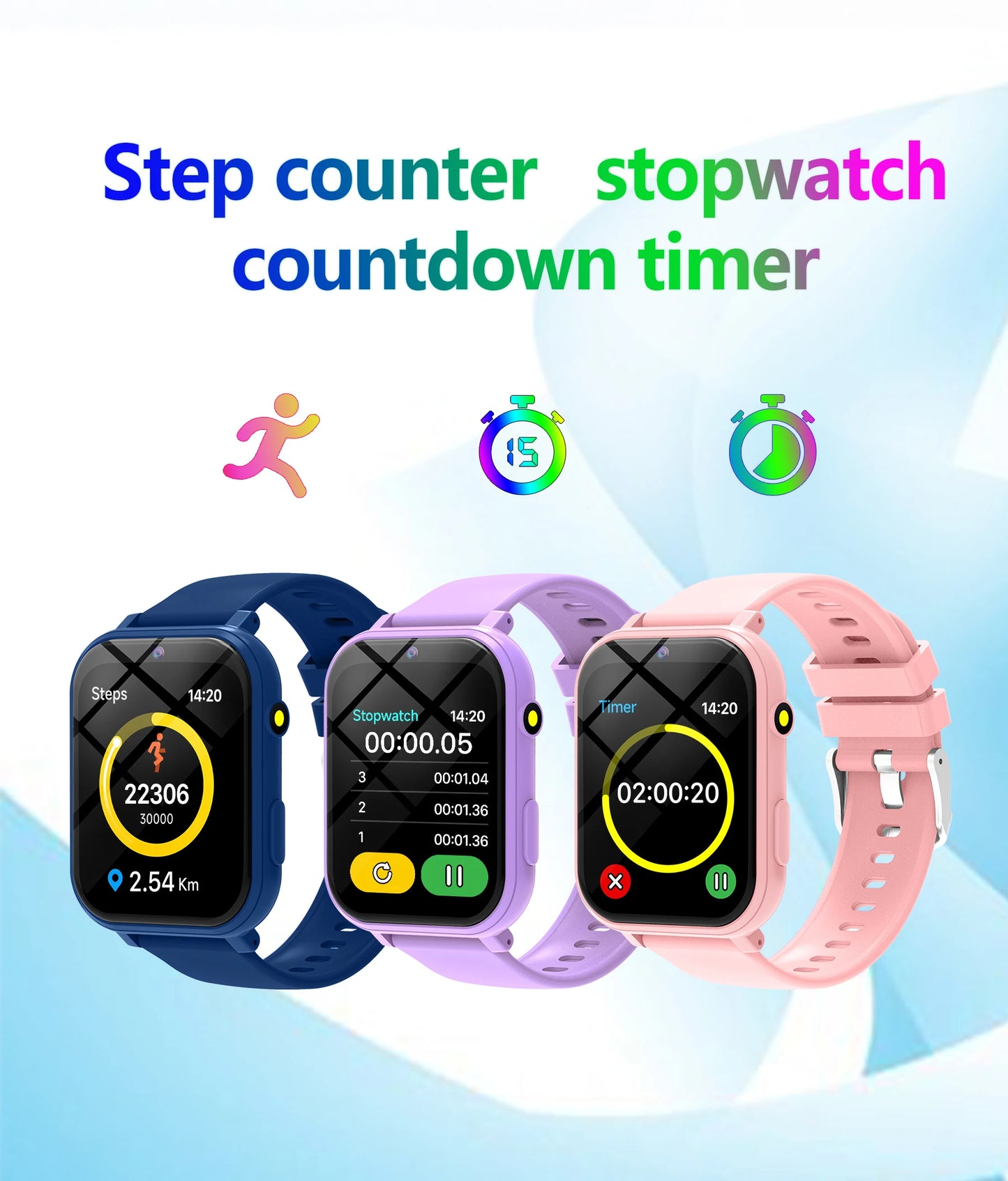 Kids Games Smart Watch 18 Games Camera Waterproof Flashlight Sleep Monitoring Step Counter Boy Girl Children Smartwatch Gifts