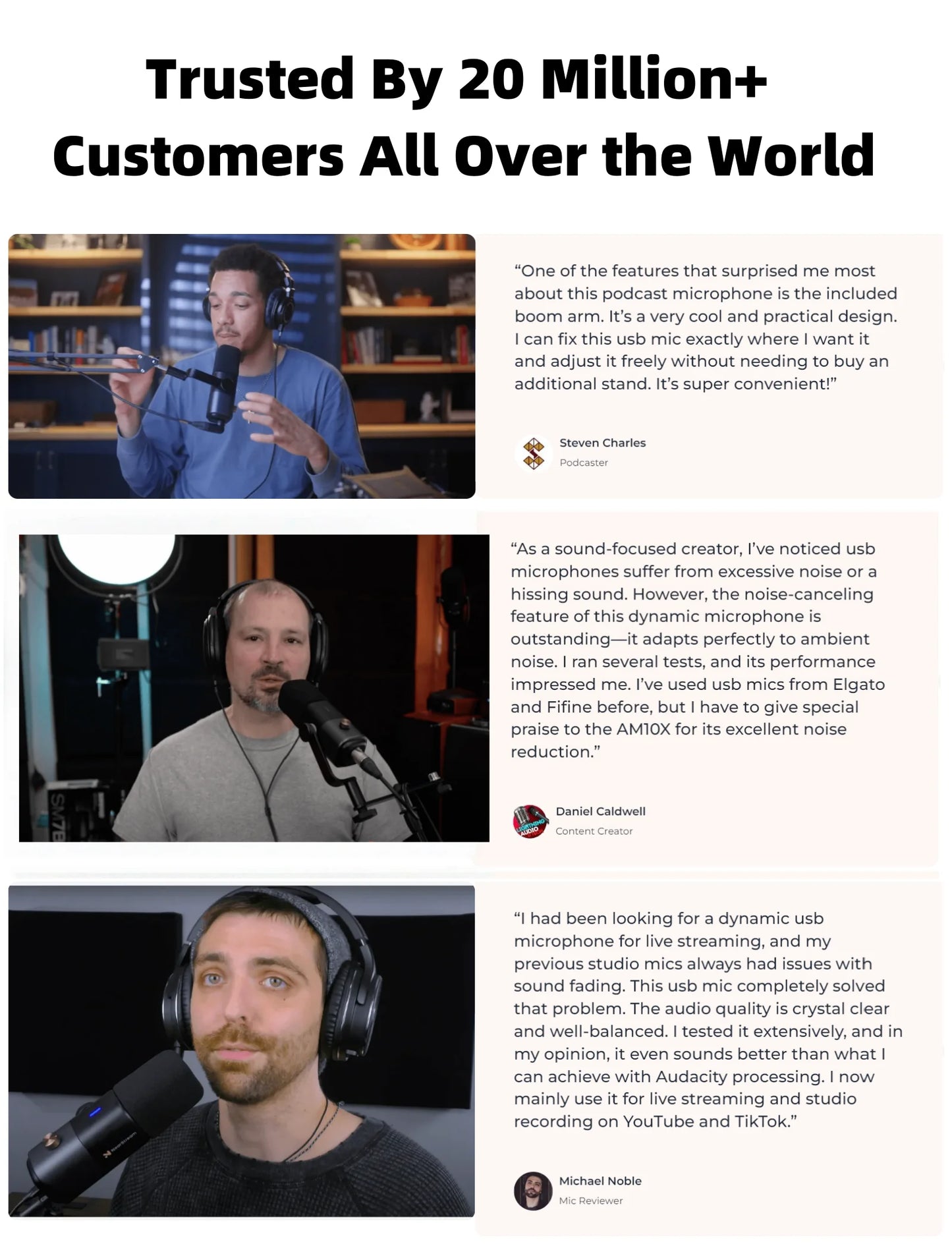 NearStream Dynamic XLR USB Mic Desktop Professional Microphone Plug-and-Play for Gaming Studio Streaming Podcast Recording pc