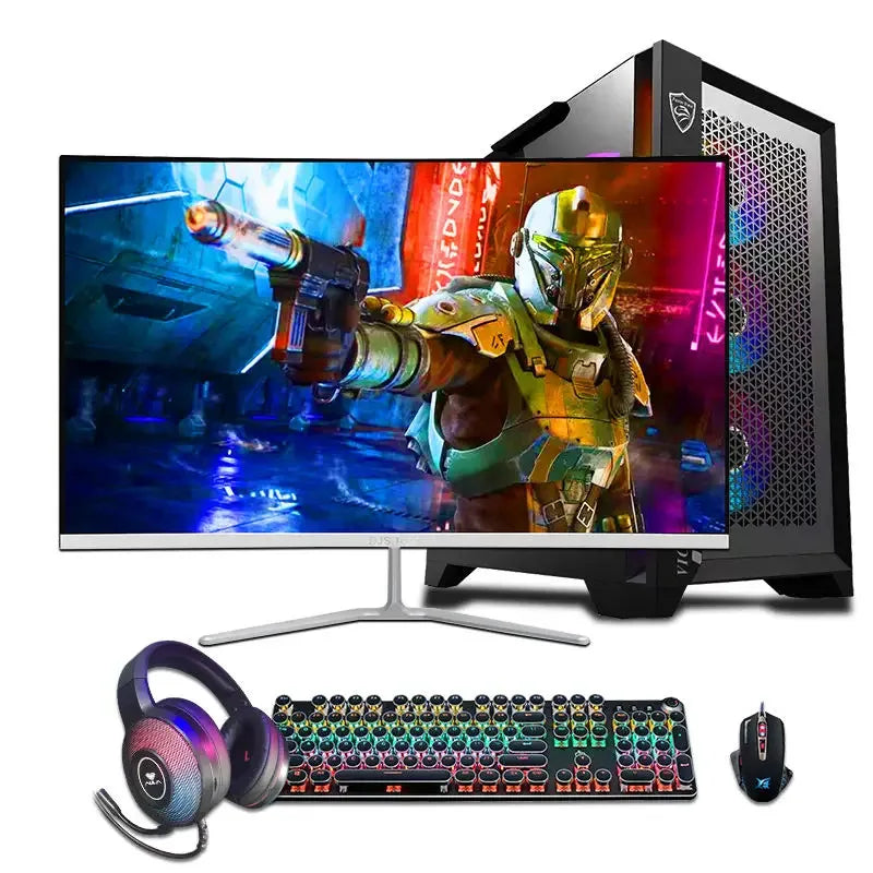 Office Desktop Computer I3 I5 I7 Ram 16GB 32GB SSD HDD 3060TI Graphics Card Win 10 Gaming PC Monitor