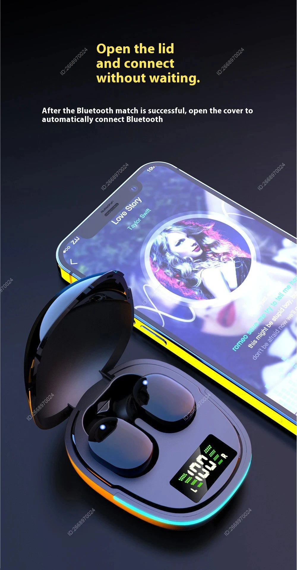 Xiaomi G9S TWS Bluetooth Earphones Sport Headphones Touch Control HiFi Stereo Sound Waterproof In-Ear Game Headset With Mic