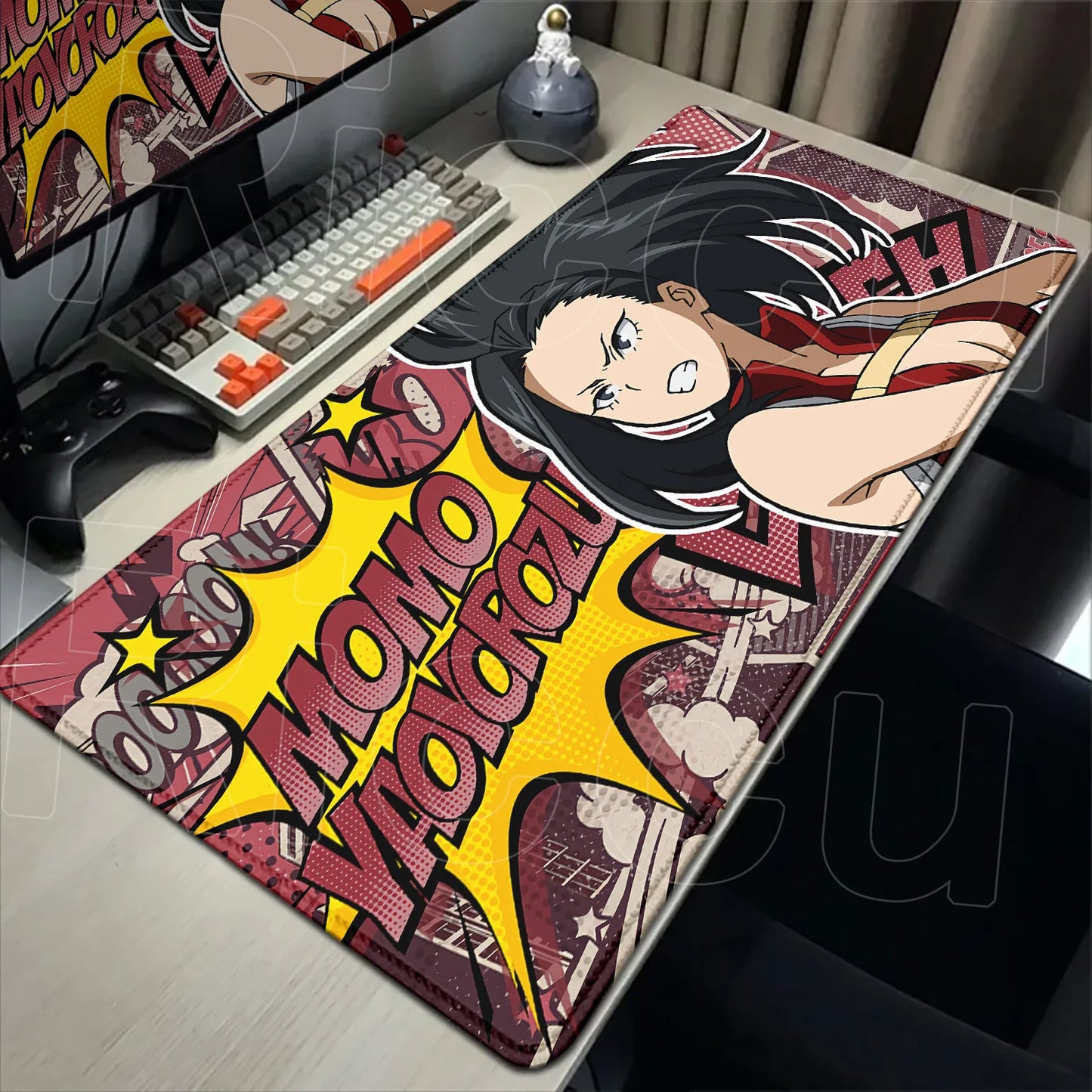 Japan Anime My Hero Academia Mousepad Bakugou Katsuki Large Lock Edge Keyboard Pad For Gamer Computer Desk Mats Anti-slip Rubber