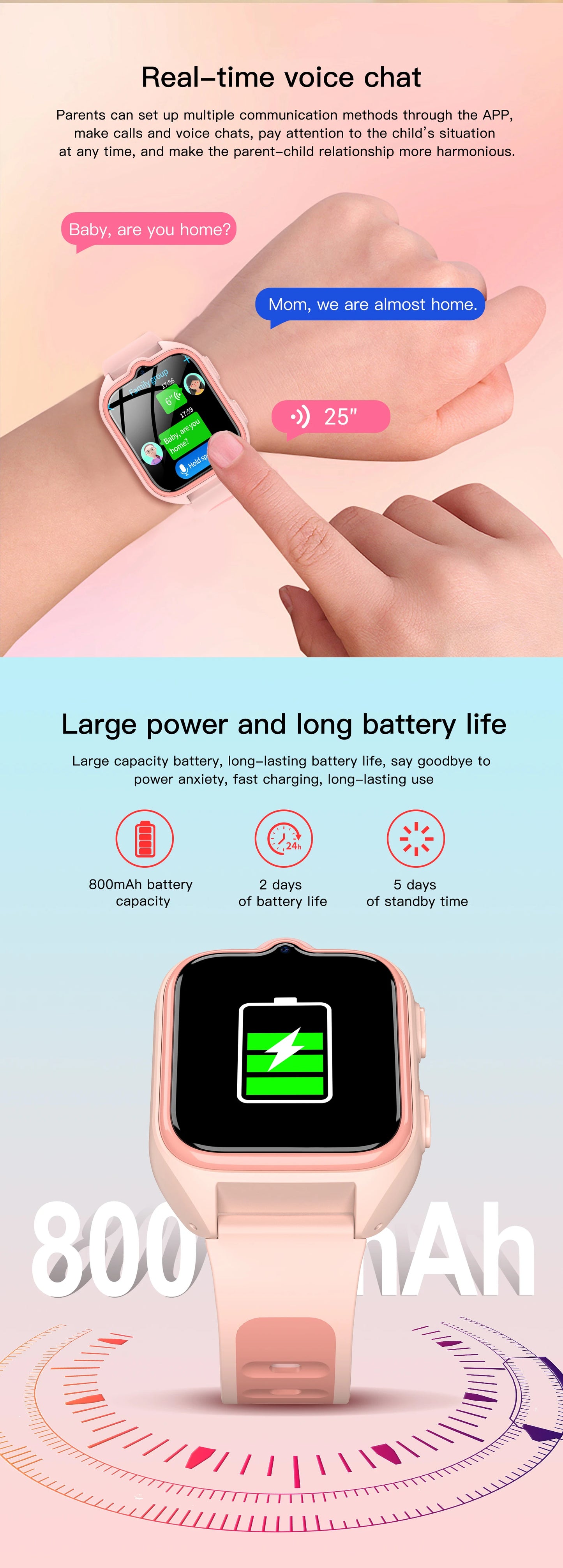 New Blackview Z30 Kids Smart Watch 4G Call Phone Watch, Waterproof Children Monitor Tracker, SOS Child Sports Digital Watches