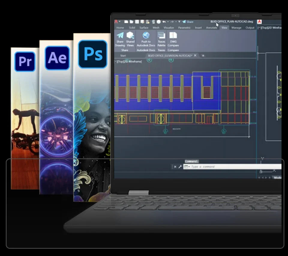 CARBAYTA 15.6"+7" Dual Screen Laptop Computer, Intel N95 32GB/16GB DDR4 RAM, RGB Backlit Keyboard 7" Touch Screen Notebook PC