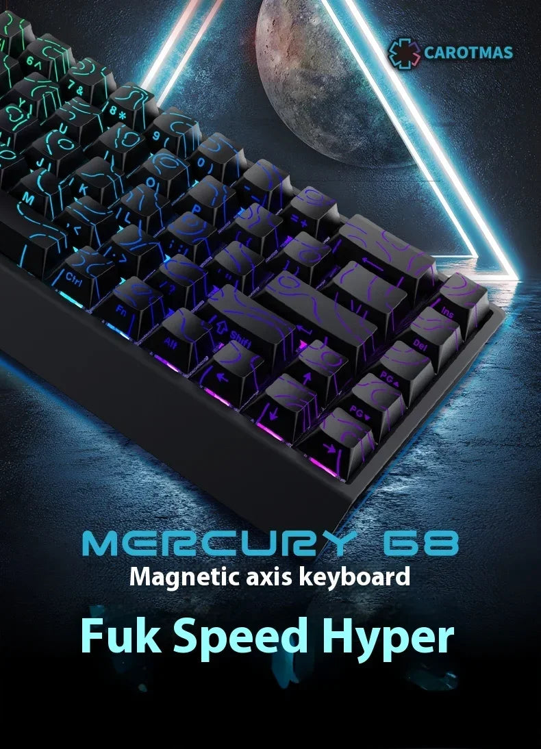 IROK Carotmas Mercury68 Max mars68 pro Mercury 68 Gaming Magnetic Mechanical Keyboard Rapid Trigge 0.001 8K Wired Gamer Keyboard