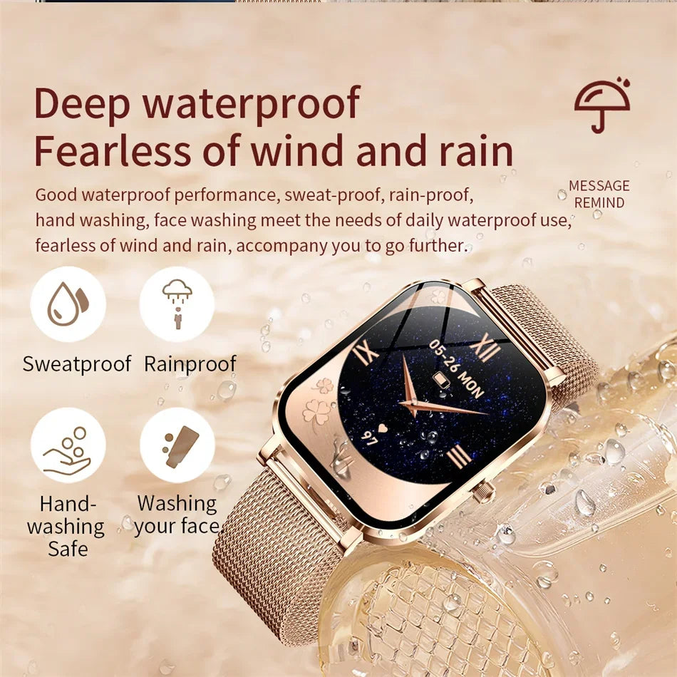 Xiaomi Fashion Women Smartwatch AMOLED HD Screen Heart Rate Blood Oxygen Monitoring BT Call Sports Smartwatch Woman